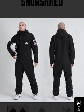 Men's SMN Slope Star Nasa Icon Ski Suits Winter Snow Jumpsuits